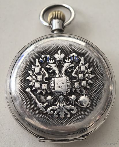 Часы НАГРАДНЫЕ Серебряные 84 проба..  КАРМАННЫЕ ЧАСЫ. ПАВЕЛ БУРЕ.  на ходу. (рабочие)