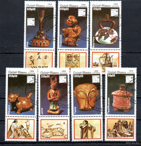 Предметы искусства Гвинея-Бисау 1989 год серия из 7 марок
