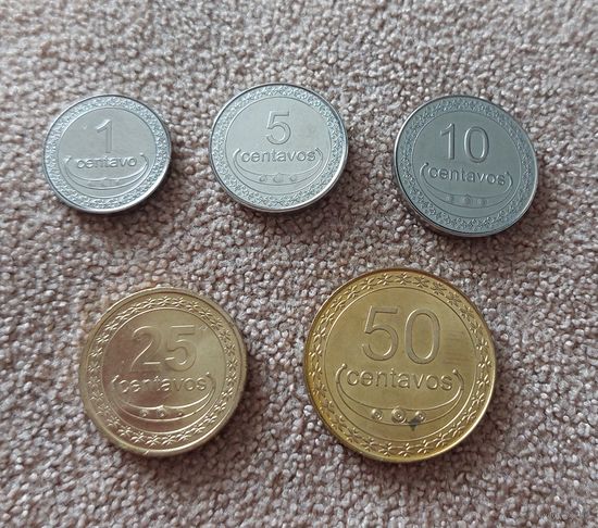 Восточный Тимор 2003 - 2017 набор 5 монет UNC