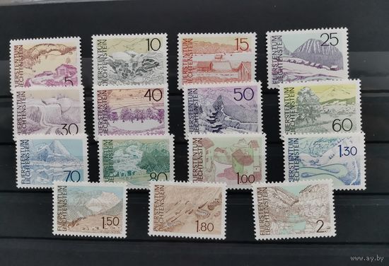 Лихтенштейн 1972г. -1973г Пейзажи. Все полные серии **Распродажа только 4 дня!!!