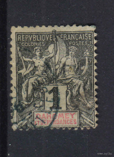 Fr Колонии Дагомея (Бенин) 1901 Вып Мир и Торговля Стандарт #6