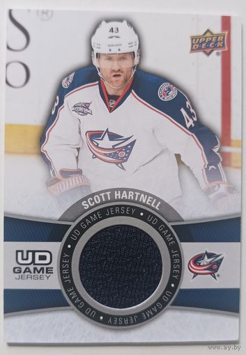 Хоккейная карточка НХЛ джерси Scott Hartnell (Колламбус)