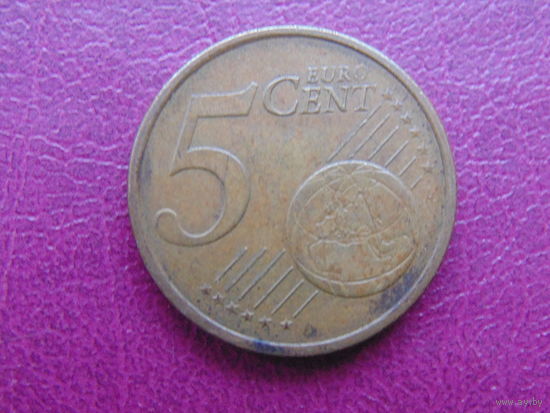 Германия 5 евроценов 2002г. J