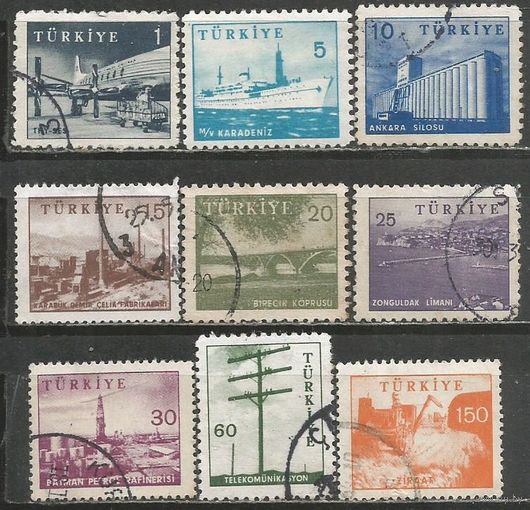 Турция. Индустриализация и техника. 1959г. Mi#1697-1704,1706.
