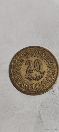 Тунис 20 милим 1996