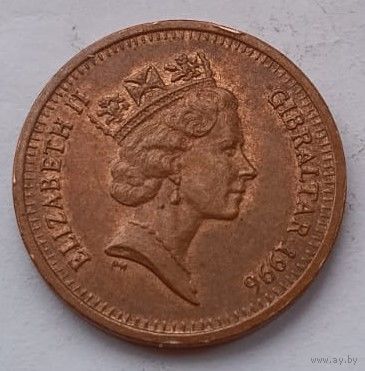 Гибралтар 1 пенни 1996 год, VF