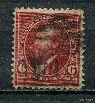 США - 1894/1895 - Джеймс Абрам Гарфилд 6С - [Mi.94] - 1 марка. Гашеная.  (Лот 10Di)