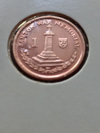 Остров Мэн 1 пенни 2008 г.