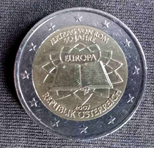 Австрия 2 евро 2007 50 лет подписанию Римского договора