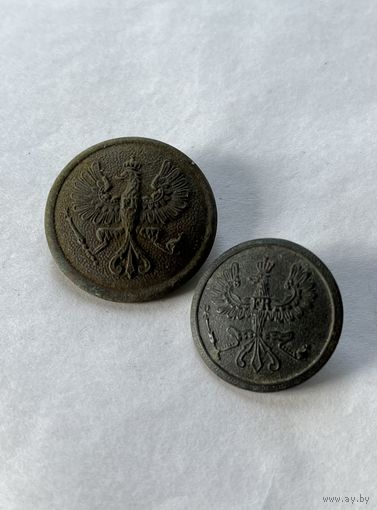 2 пуговицы Пруссия пмв