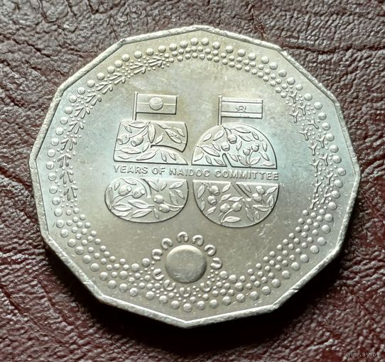 Австралия 50 центов, 2024 50 лет Национальному комитету по празднованию Дня аборигенов и островитян   С РУБЛЯ