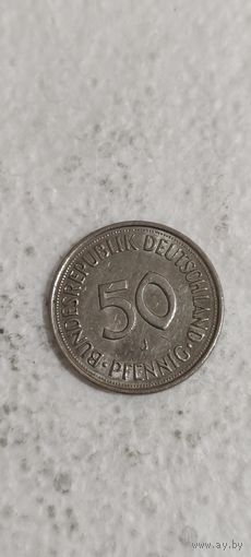 Германия 50 пфенниг 1981 J