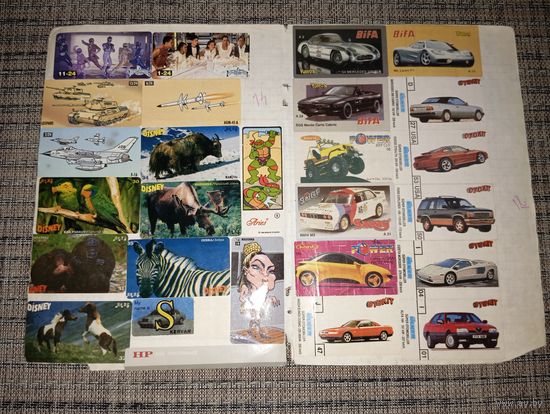 Наклейки 90-х Лот 8