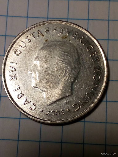 1 крона Швеция 2003 год
