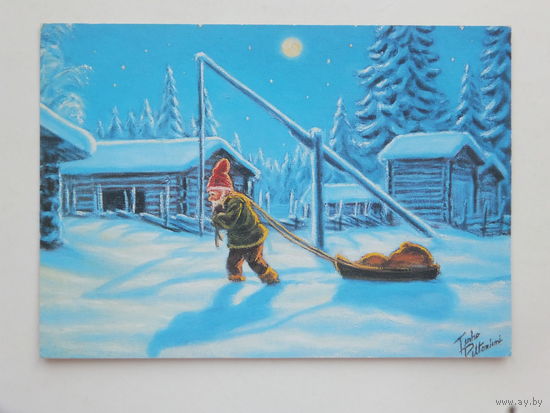 Финляндия с новым годом 2000 г  10х15 см