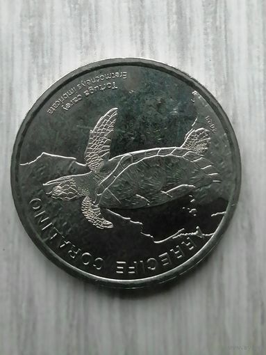 Коста Рика 50 черепаха блеск
