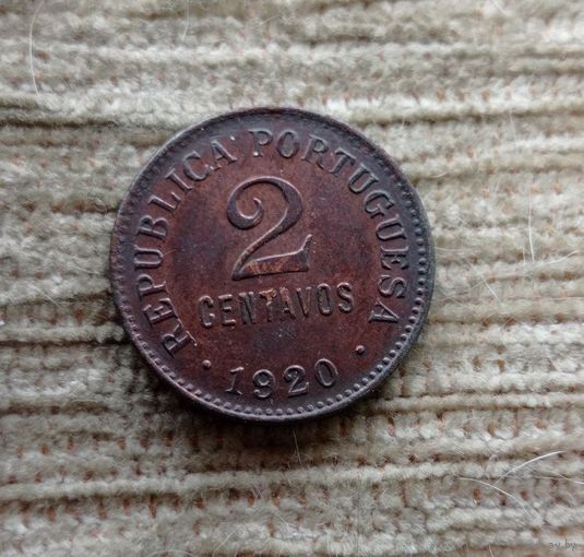 Werty71 Португалия 2 сентаво 1920