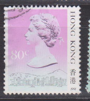 Британский Гонконг  Королева Елизавета II Известные люди личности  Гонконг 1991? год лот 5