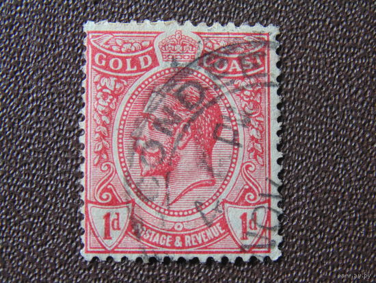 Золотой берег, колония Англии 1913 г. Король Георг V.