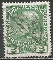 Австрия. Кайзер Франц Иосиф. 1908г. Mi#142.