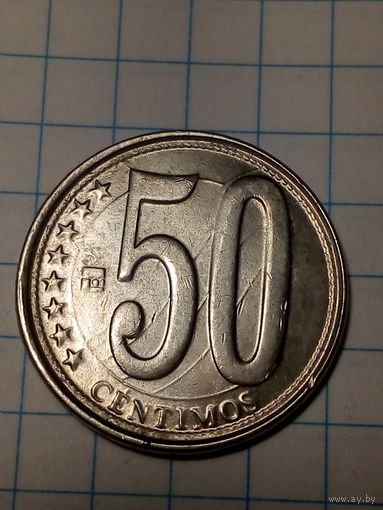 50 сентимо Венесуэла 2009 год