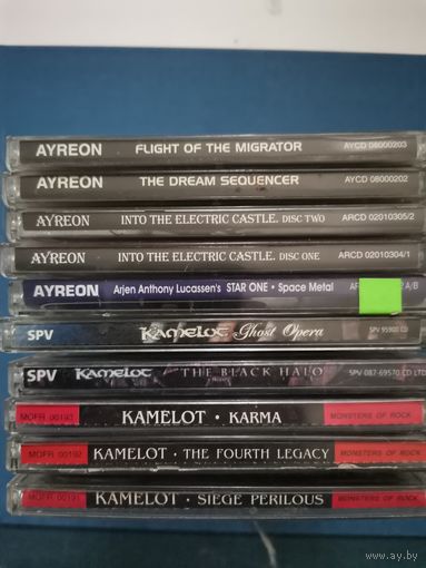 10pcs audio CDs Albums  KAMELOT  AYREON 10р за диск