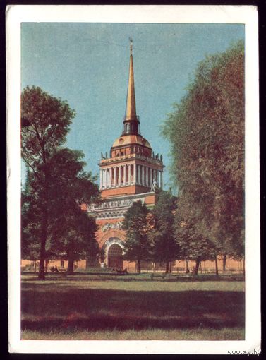 1958 год Ленинград Вид на башню Адмиралтейства