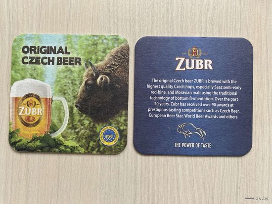 Подставка под пиво Zubr /Чехия/ No 1