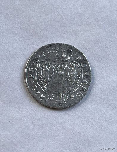Пруссия. 6 грошей 1754