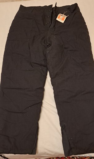 Брюки мужские как ватники, черные, новые, р.48