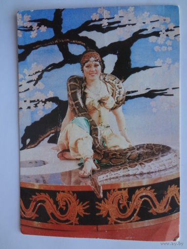 Календарик 1988 г.  Советский цирк.