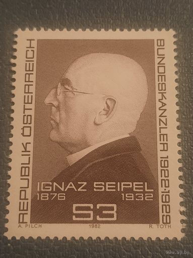Австрия 1982. Ignaz Seipel 1876-1932