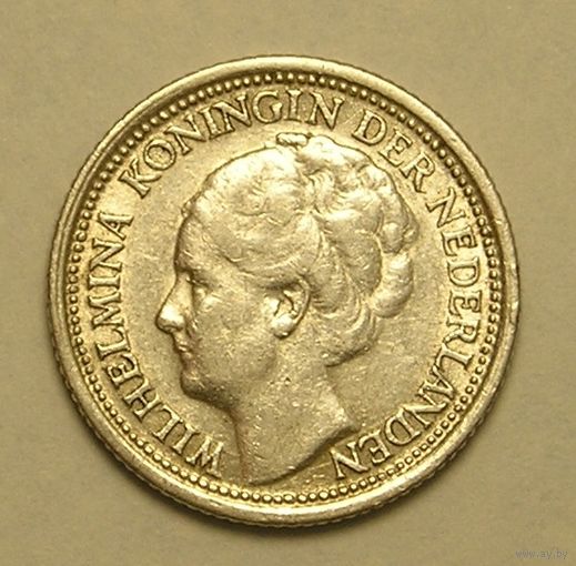 Нидерланды 10 Центов 1937, Серебро