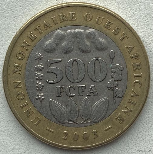 Западная Африка 500 франков 2003 г.