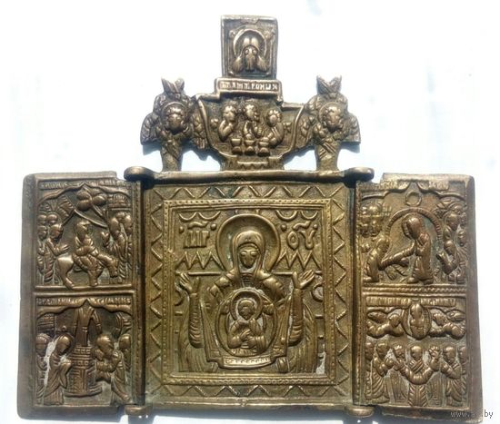 Складень Богоматерь Знамение