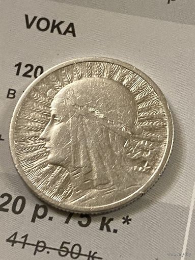 2 злотых Ядвига 1934 г.
