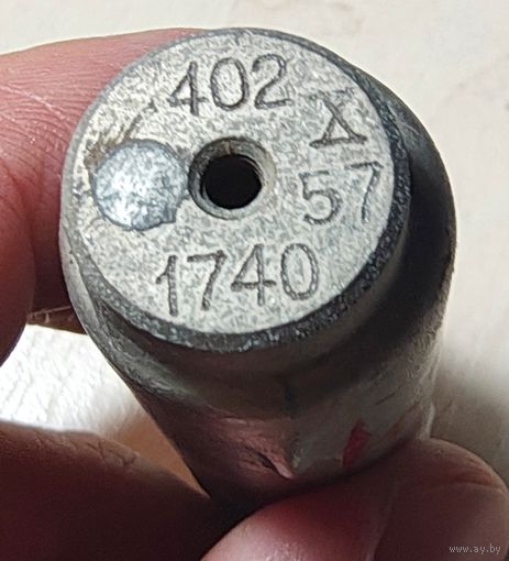 Кварцевый резонатор 402 - 1740. 1957 год. Радиолампа. Радио лампа кварц кГц МГц