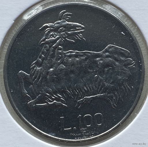 Сан-Марино 100 лир 1974 г. В холдере