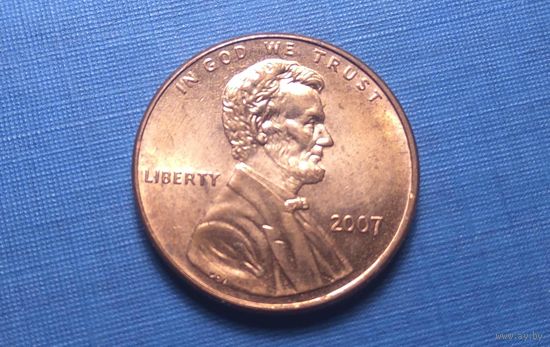 1 цент 2007. США. UNC!
