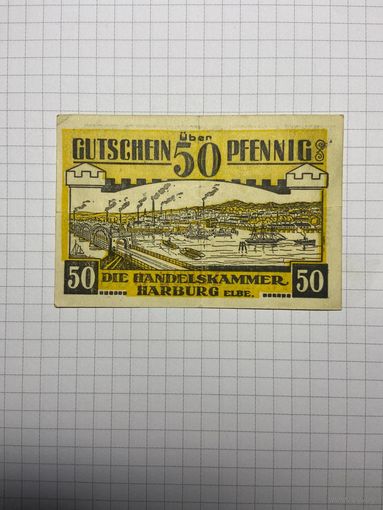 50 пфенигов (нотгельды) г. Германия Харбург-2012