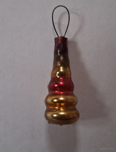 Елочная мини игрушка Пирамидка из набора Малютка