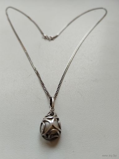 Цепочка с кулоном, 925. Серебро.