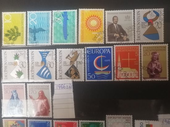Полный годовой набор Лихтенштейна 1966 года