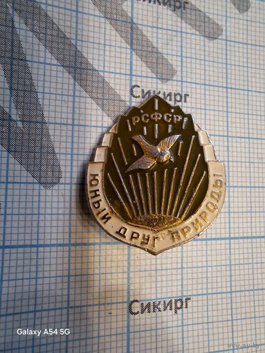 Значок Юный друг природы РСФСР