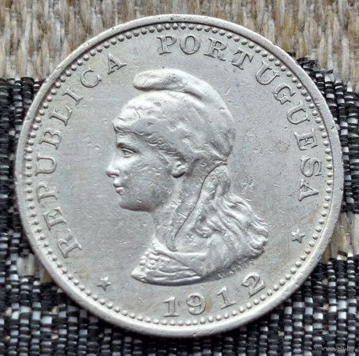 Португальская Индия 1 рупия 1912 года. Серебро. Сторгуй за свою цену, предложи обмен!  Y