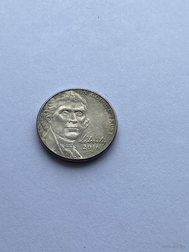 5 центов 2016 P, США.