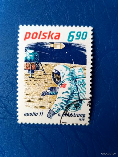 Польша. Космос. Американец на Луне. Из серии. 1979 (5)