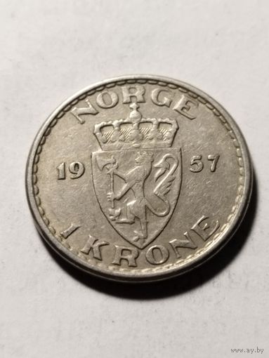 Норвегия 1 крона 1957