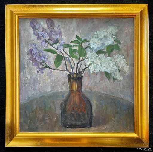 Исаёнок М.И "Бэз", 1975г;53/53 см; масло/оргалит