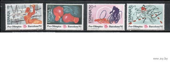 Испания-1989(Мих.2875-2878)  **  , Спорт,  ОИ-1992 (полная серия)